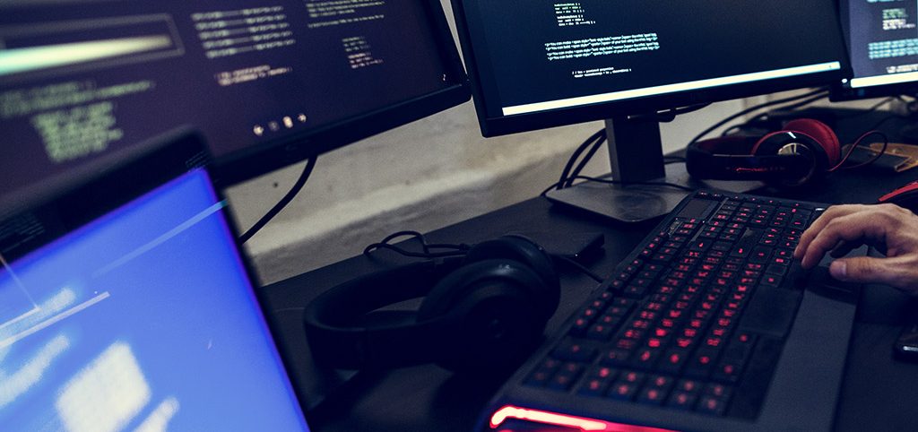 Diverse computer hacking shoot